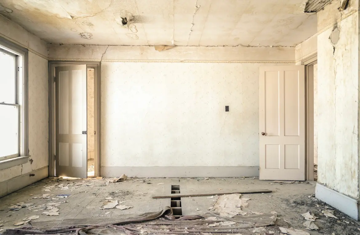 Waste disposal crew managing a cleanout project in Jersey Village